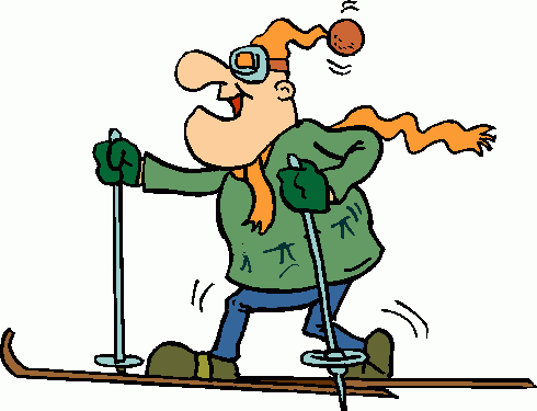 490x375 Cross Country Skiing Clipart