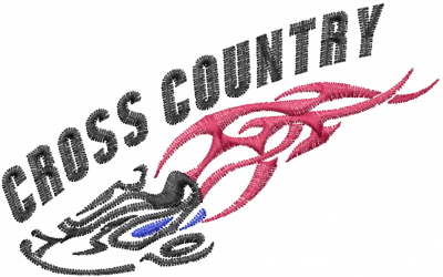 400x250 Cross Country Running Embroidery Designs, Machine Embroidery