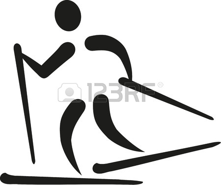 450x377 Silhouette Cross Country Skiing Royalty Free Cliparts, Vectors