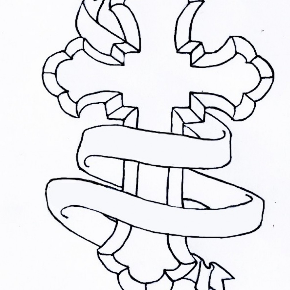1007x1007 Catholic Cross Drawing Clipart Panda