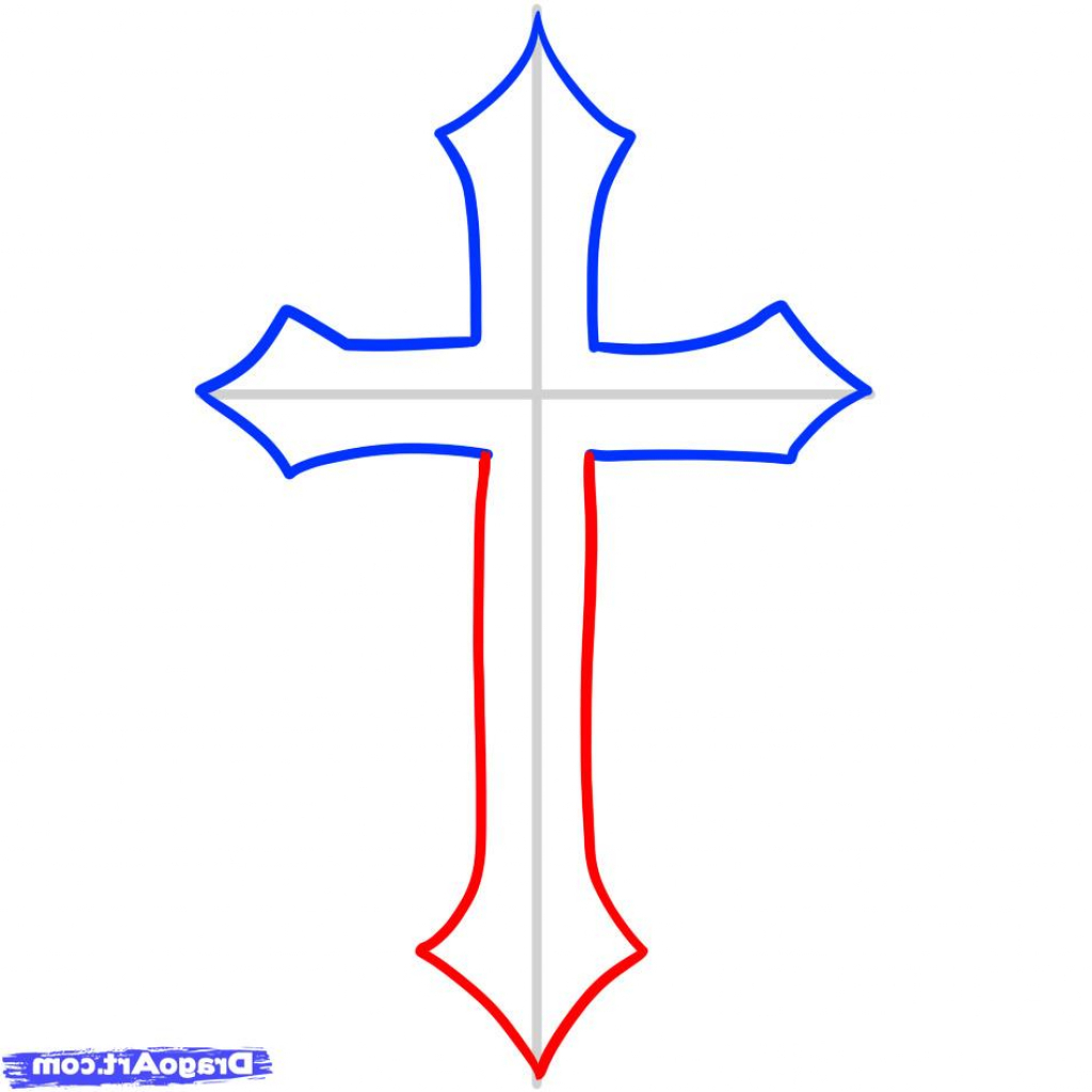 1024x1024 Simple Cross Drawing Simple Cross Drawings Clipart Best