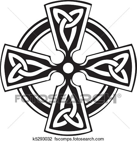 450x468 Clipart Of Celtic Cross K5293032