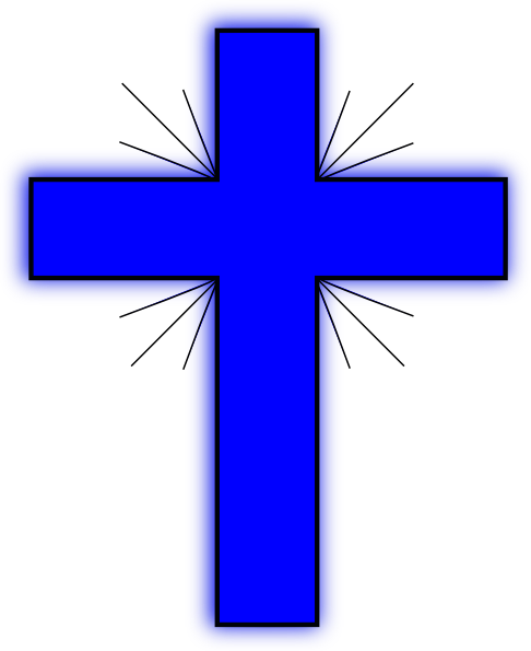 486x595 Blue Cross 2 Clip Art