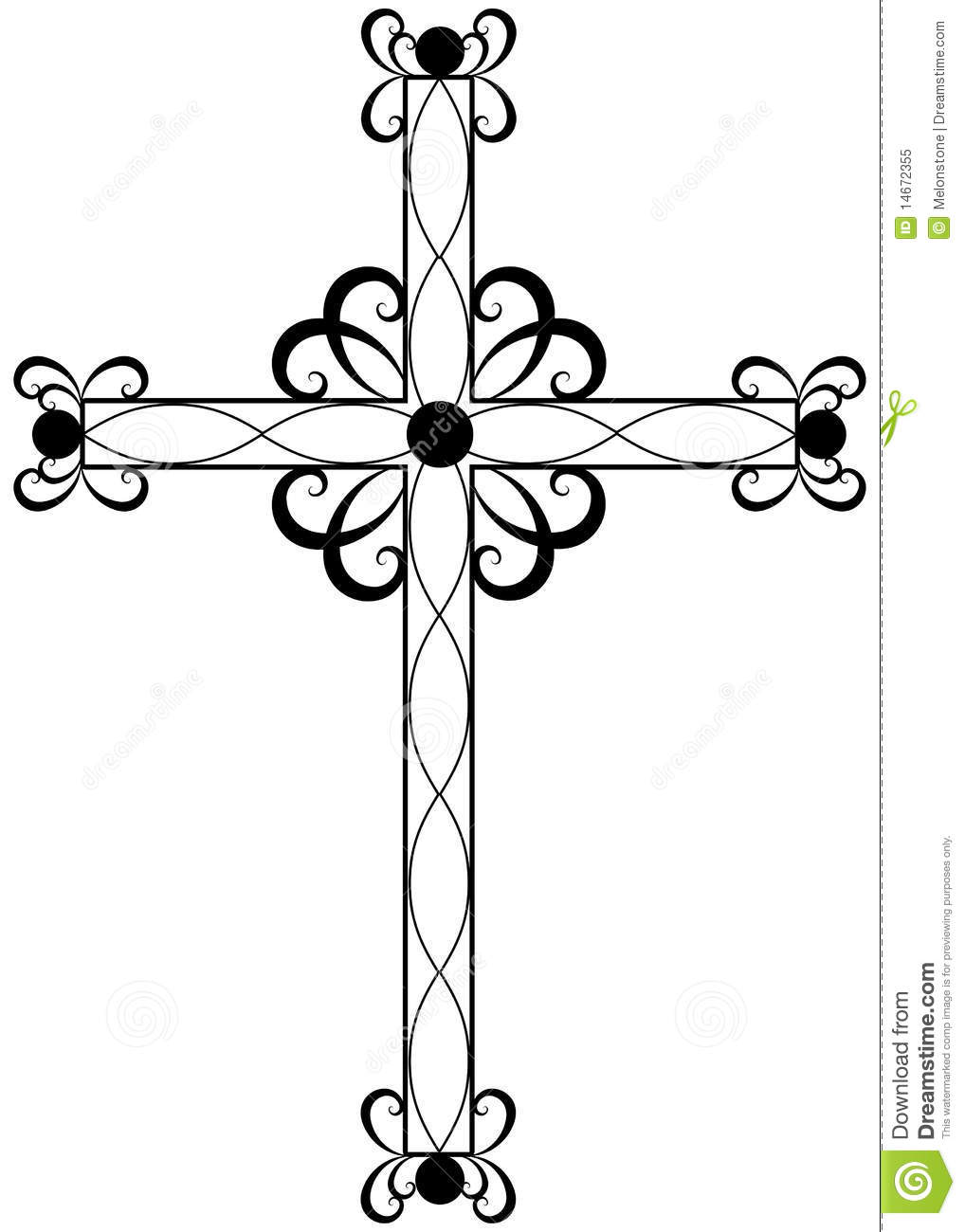 1018x1300 Fancy Cross Clipart