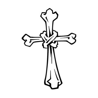 340x340 Antique Cross Free Vector 123freevectors