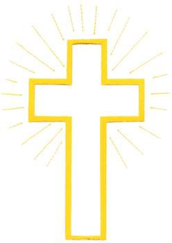 248x350 Radiant Cross Outline Embroidery Design Annthegran