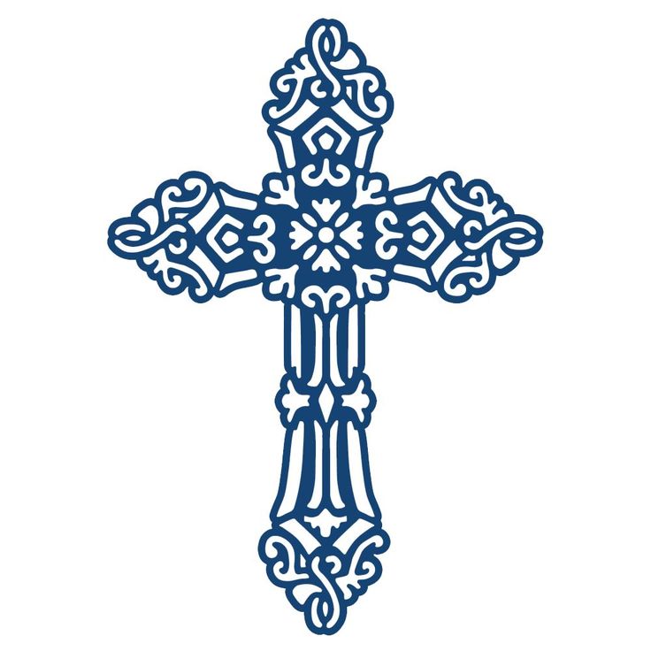 736x736 Dark Blue Clipart Cross