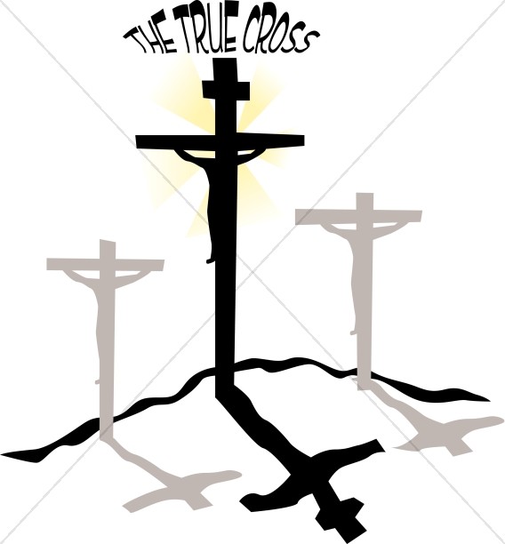 568x612 The True Cross Clipart Jesus Wordart