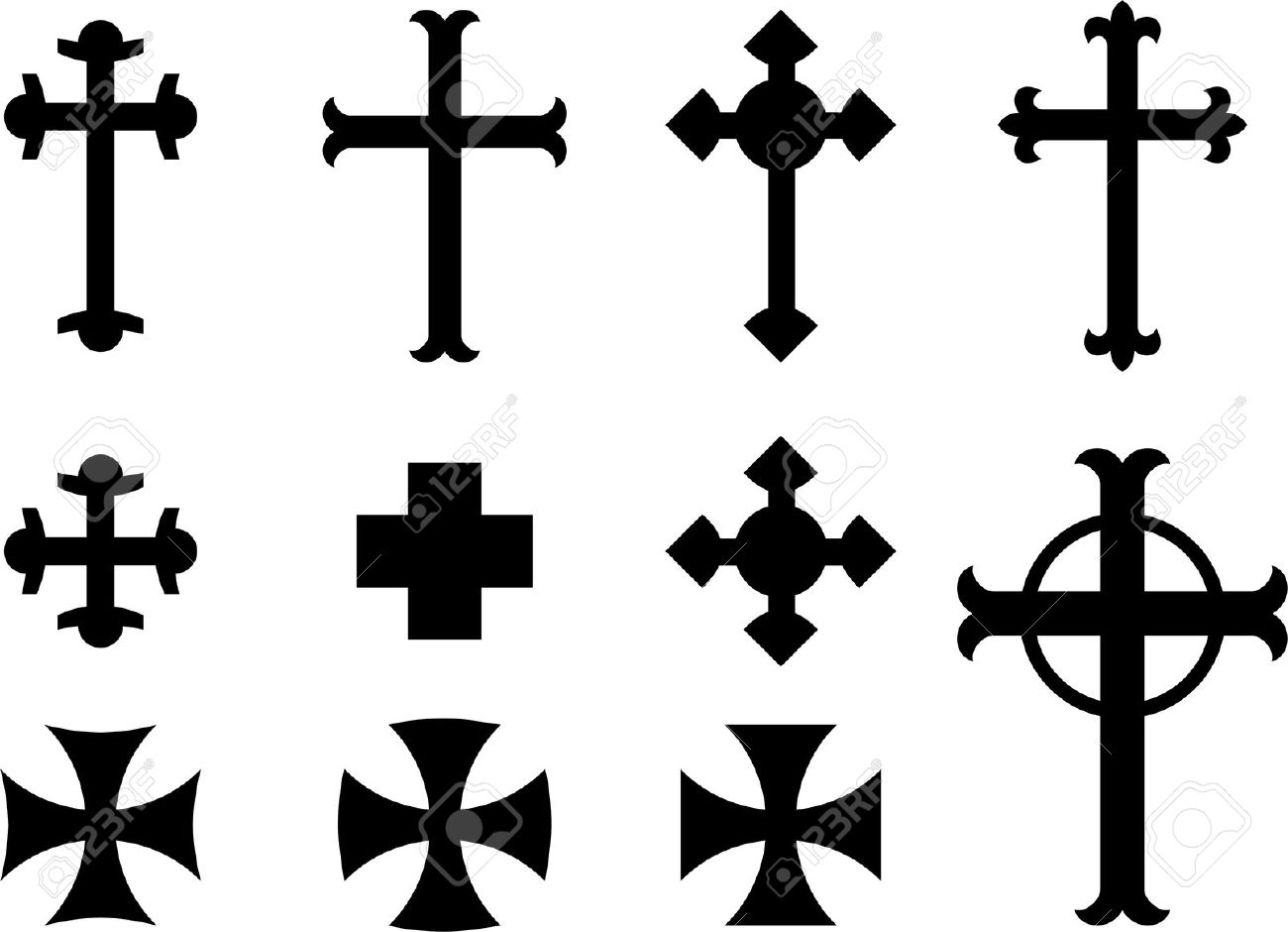 1300x940 Christian Cross Designs Clip Art