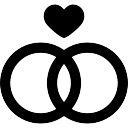 128x128 Diamond Engagement Ring Silhouette Icons Free Download