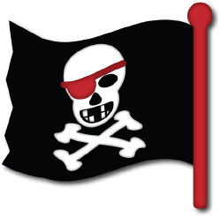 250x246 Skull And Crossbones Flag Clip Art