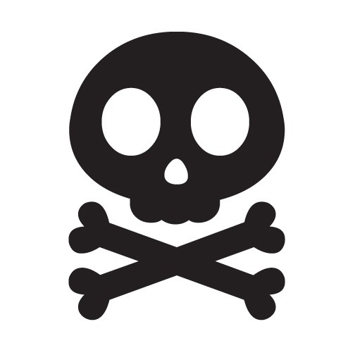 504x504 Cute Skull Amp Crossbones Decal Vinyl Sticker For Car