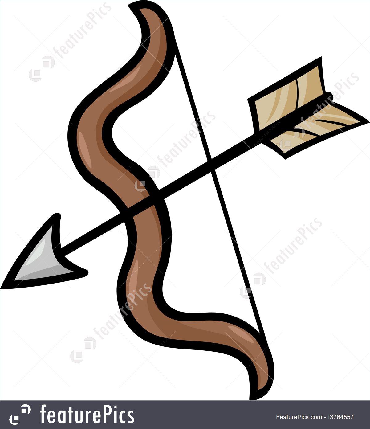1201x1392 Illustration Of Bow And Arrow Clip Art Cartoon