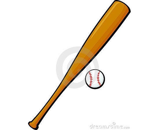 Crossed Baseball Bat