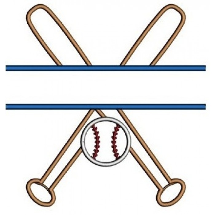 700x700 Baseball Bats Split Crossed