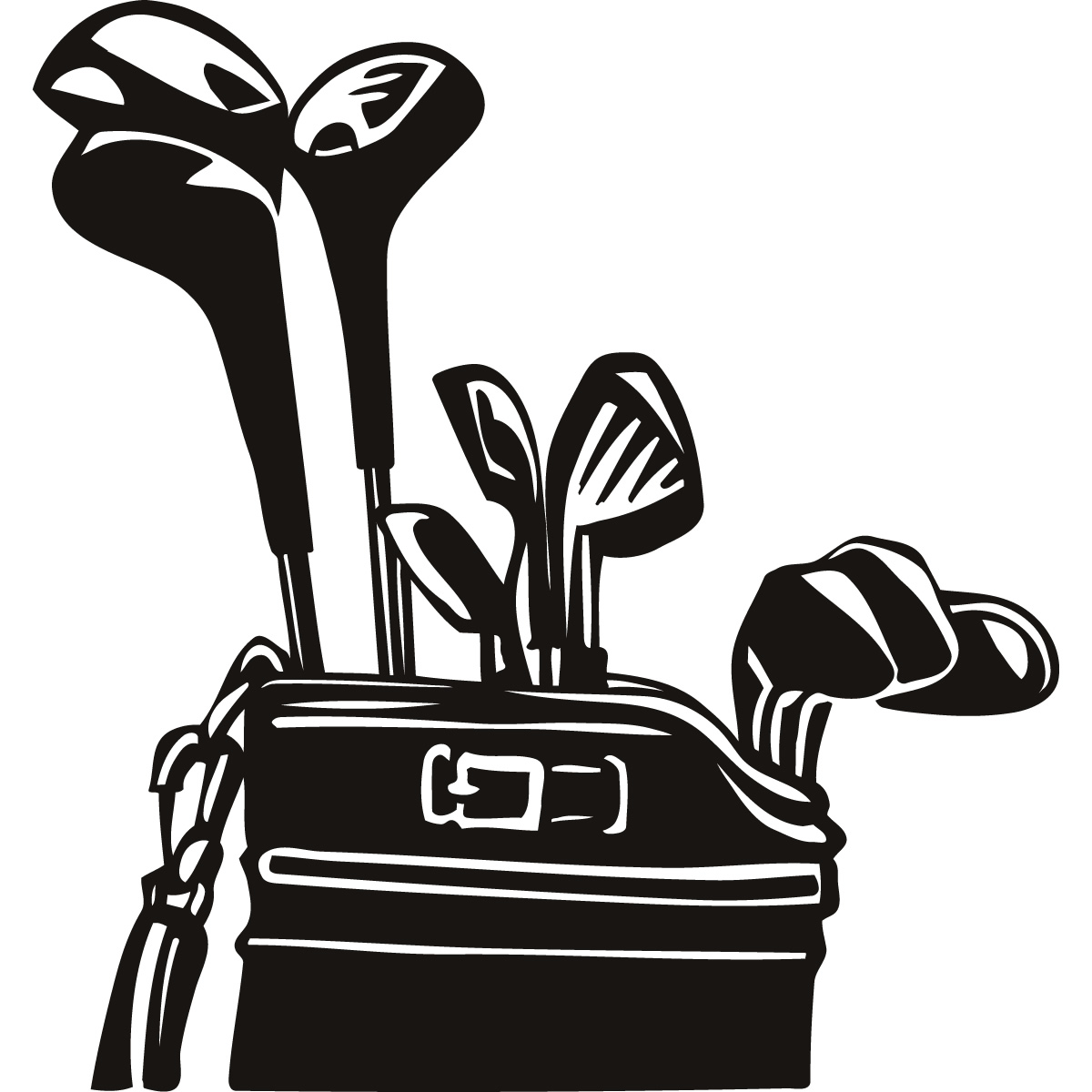 1200x1200 Golf Club Golf Bag Clipart