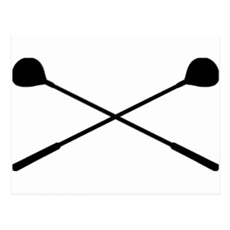 324x324 Golf Clubs Crossed Postcards Zazzle