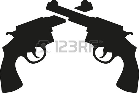 450x301 Gun Pistol Pictogram Royalty Free Cliparts, Vectors, And Stock