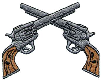 350x279 Two Pistols Crossed Clipart