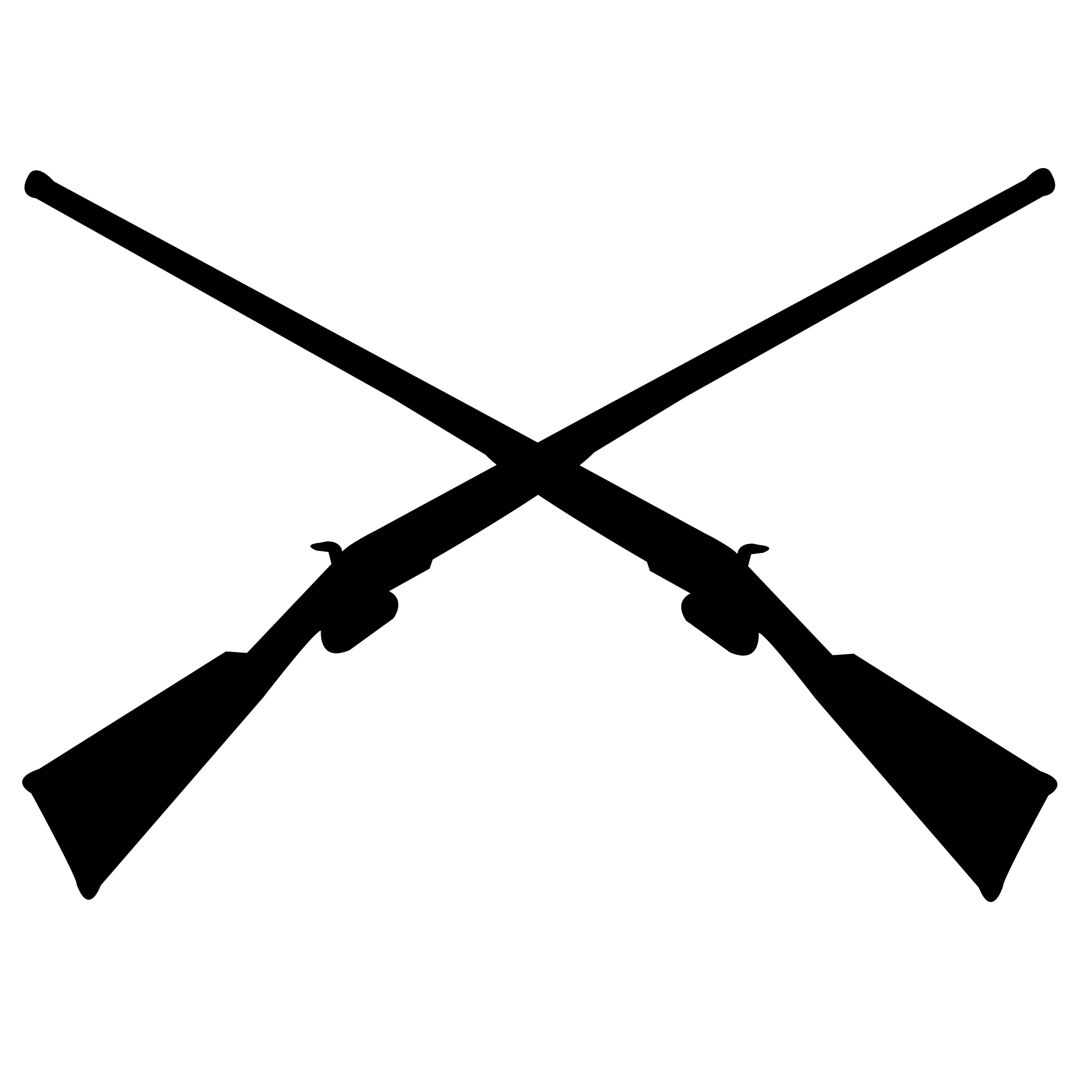 2100x2100 Gun Clipart Crossed Rifle