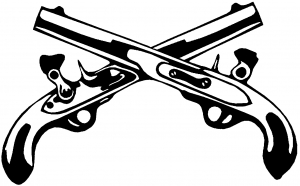 300x186 Military Police Cross Pistols Car Or Truck Window Decal Sticker
