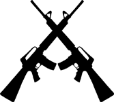 167x150 Crossed Guns Clipart