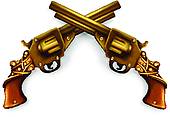 170x117 Crossed Guns Clip Art