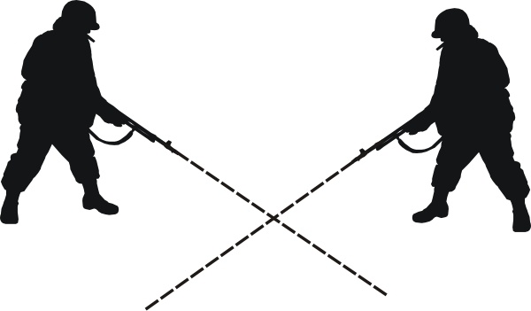 600x351 Cross Fire Guns Clip Art Free Vector In Open Office Drawing Svg