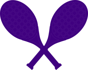 297x237 Purple Crossed Tennis Racquets Clip Art