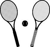 170x158 Tennis Rackets And Ball Clip Art