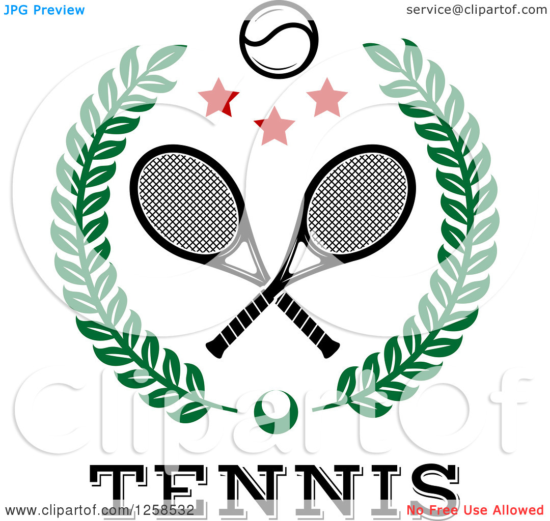 Crossed Tennis Rackets Free download on ClipArtMag