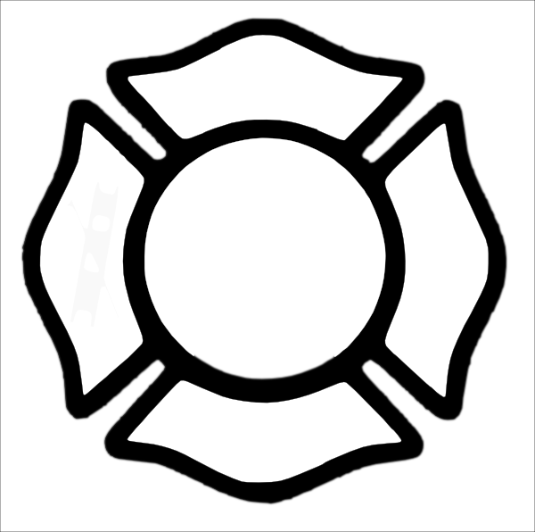 600x596 Maltese Cross Black And White Clipart