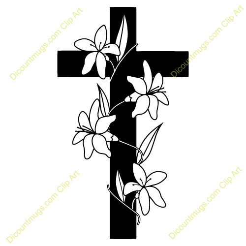 500x500 Graphics For Cross Flowers Bible Clip Art Graphics Www