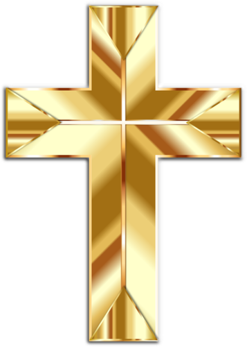 357x500 Vector Clip Art Of Gold Cross Public Domain Vectors