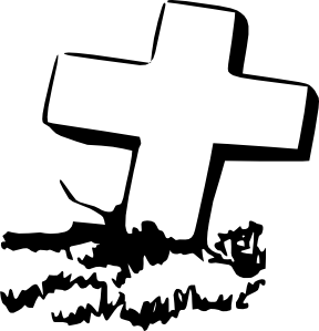 288x299 Cross Grave Graveyard Clip Art