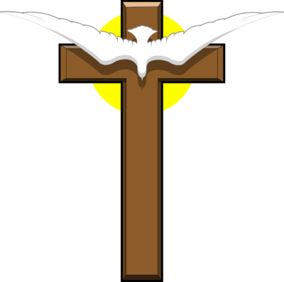 400x398 Dove Clipart Wooden Cross