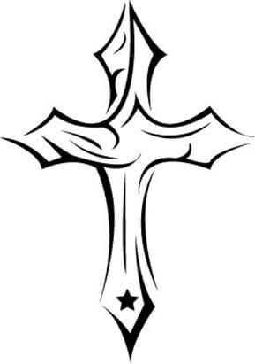 289x411 21 Best Cross Tattoo Outlines Images Art Crafts