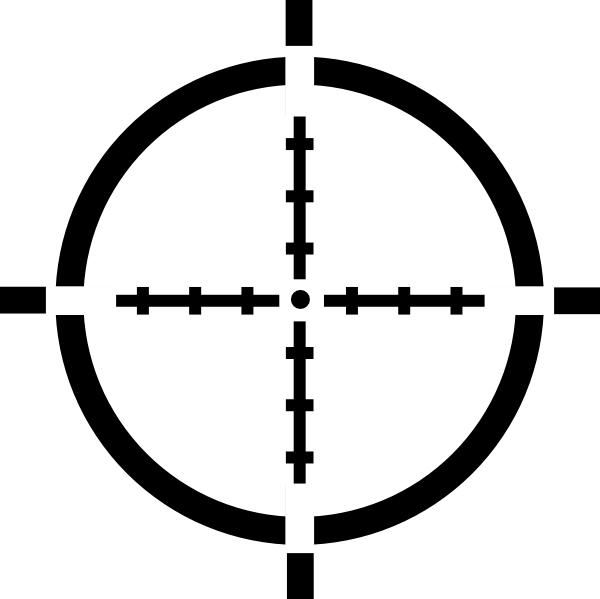 600x599 Crosshair Clip Art