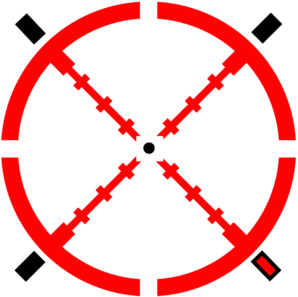 298x297 Crosshairred Clip Art