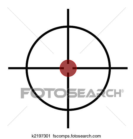 450x470 Clipart Of Sniper Rifle Cross Hairs K2197301