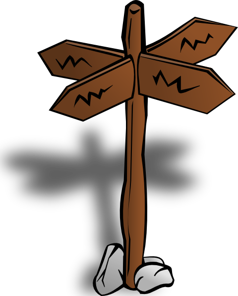 480x596 Crossroads Sign Clip Art