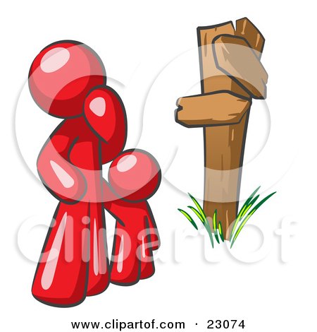 450x470 Royalty Free (Rf) Clipart Illustration Of A 3d Red Minitoy Person