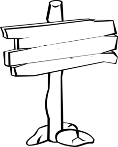 240x299 Sign Clipart Crossroad