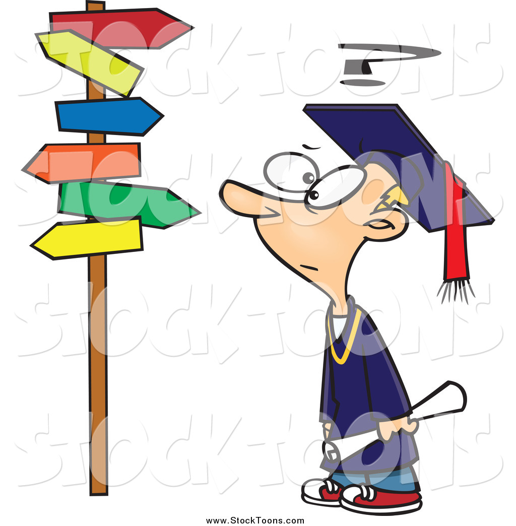 1024x1044 Stock Cartoon Of A Cartoon Graduate Boy Staring