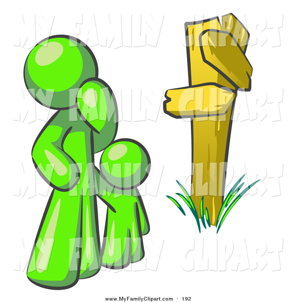 1024x1044 Clip Art Of An Uncertain Lime Green Person And Child Standing