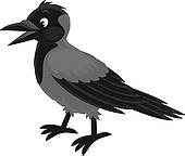 170x144 Corbie Crow Clip Art