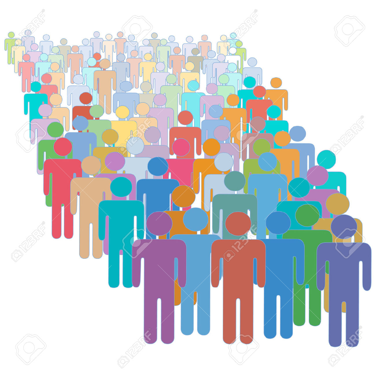 1300x1300 Crowd Clipart Population