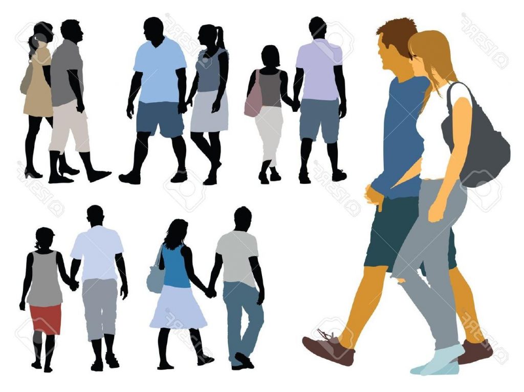 1024x767 Unique Crowd Clipart Person Vector Design