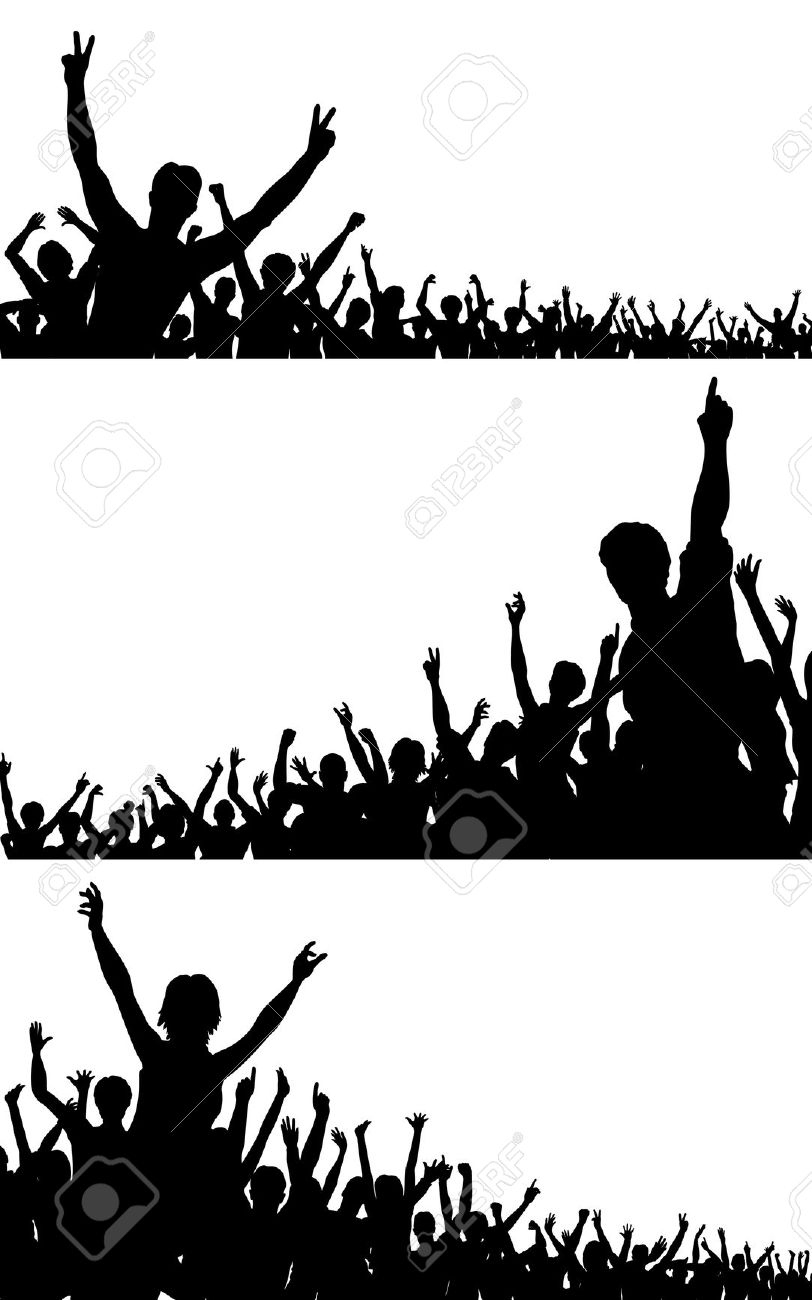812x1300 Free Crowd Silhouette Clipart