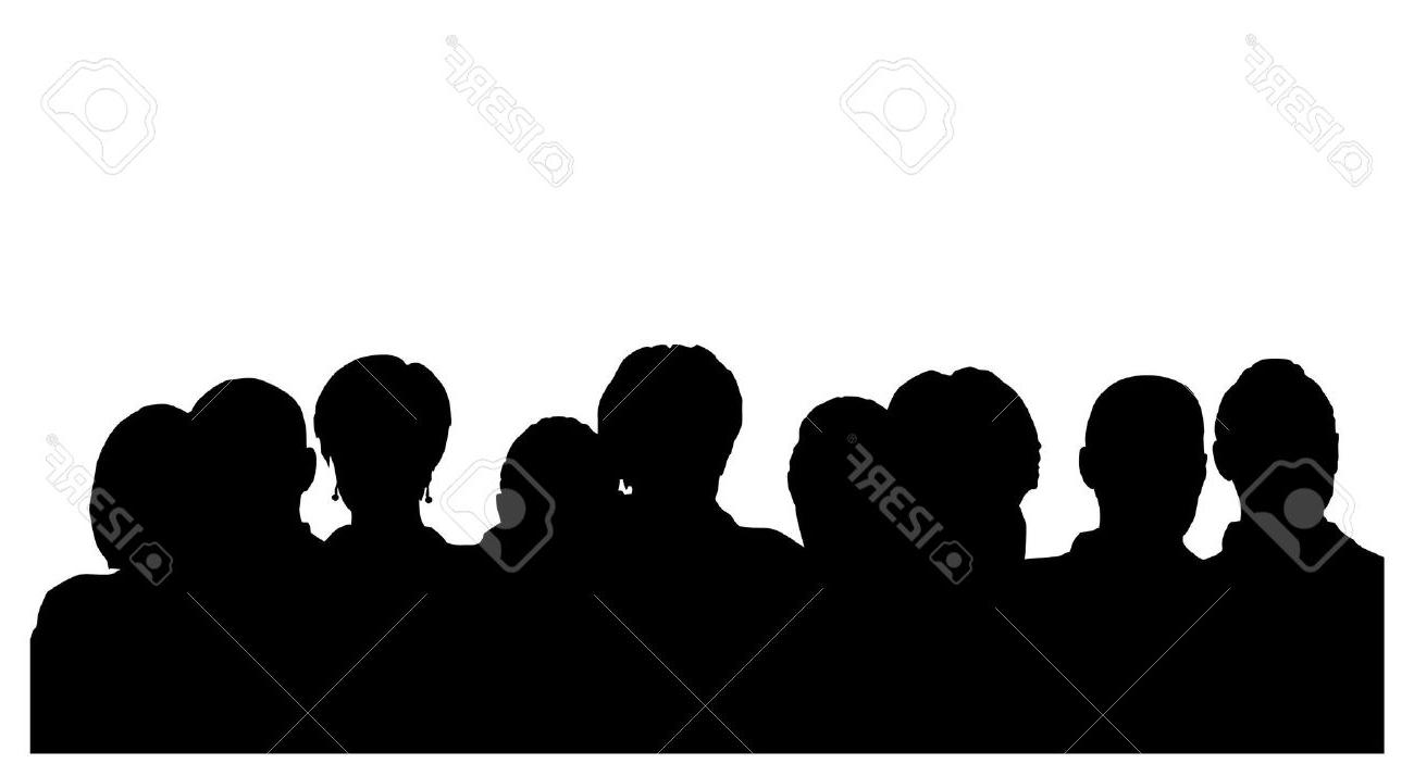 1300x714 Free Clipart Crowd Silhouette